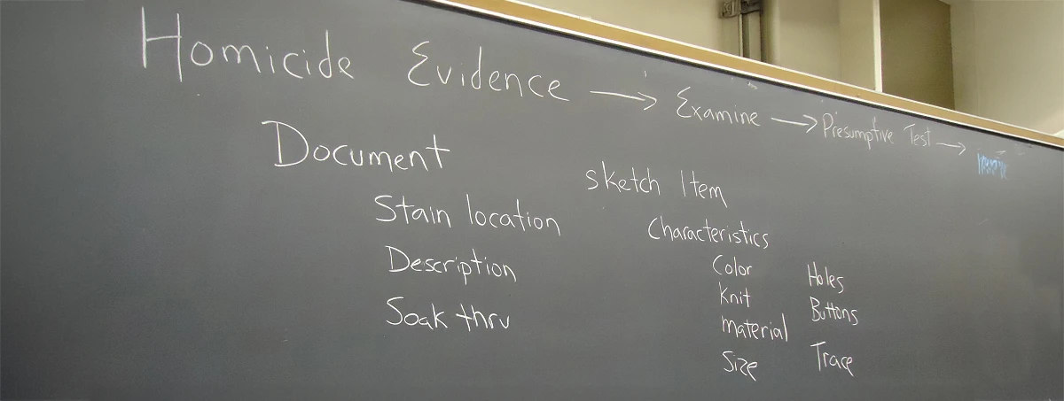 Criminal Justice classroom